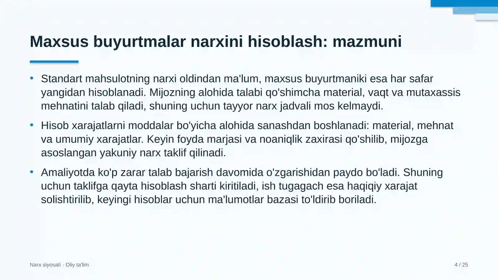 ovoz yozish studiyalarida maxsus buyurtmalar narxini hisoblash 6727 4