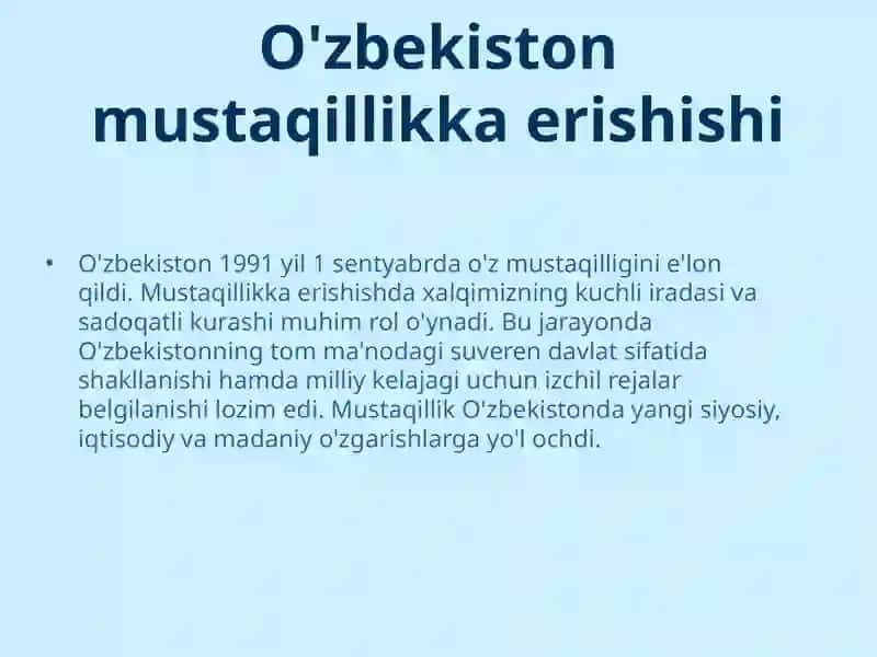 O'zbekistonning eng yangi tarixi 4