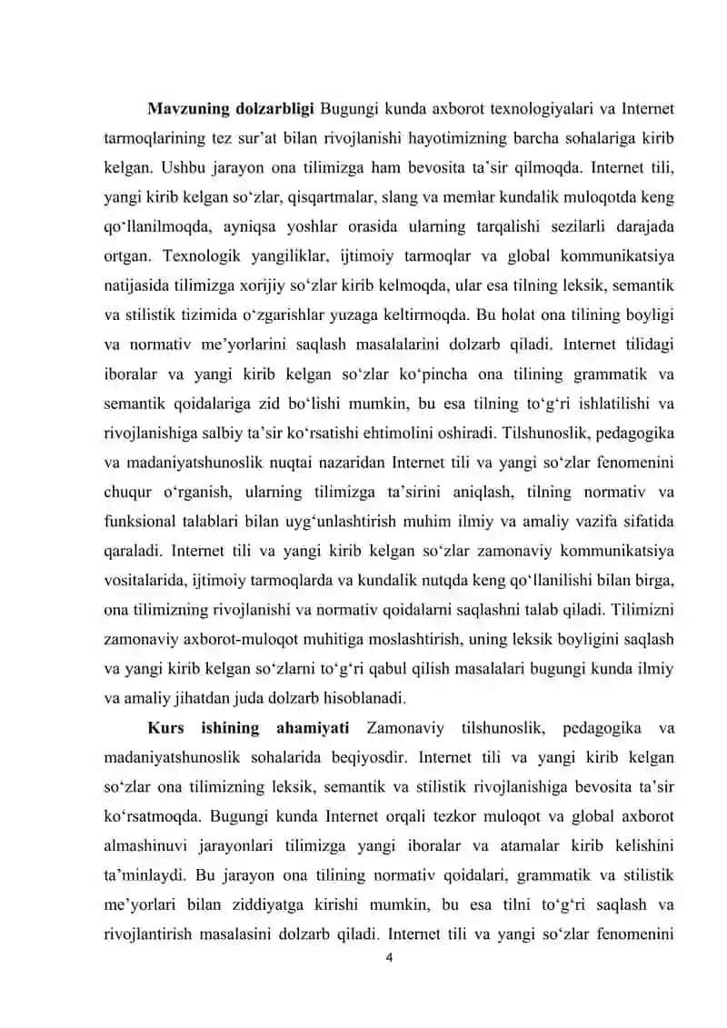 Internet tili va yangi kirib kelgan so'zlar 4
