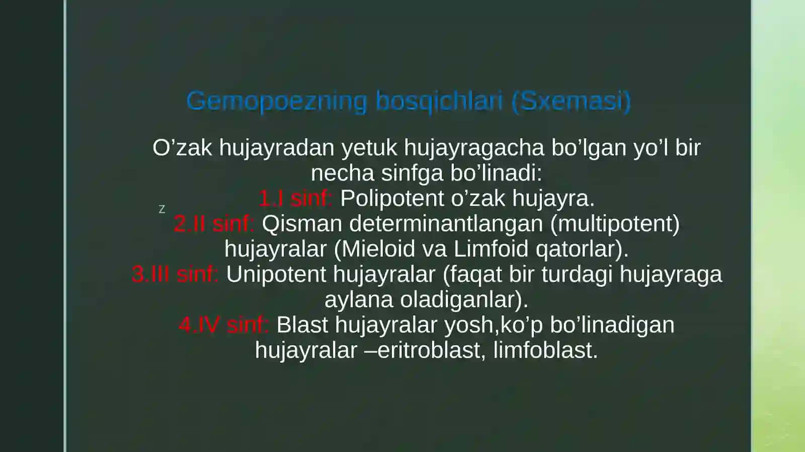 Гемопоэз 4