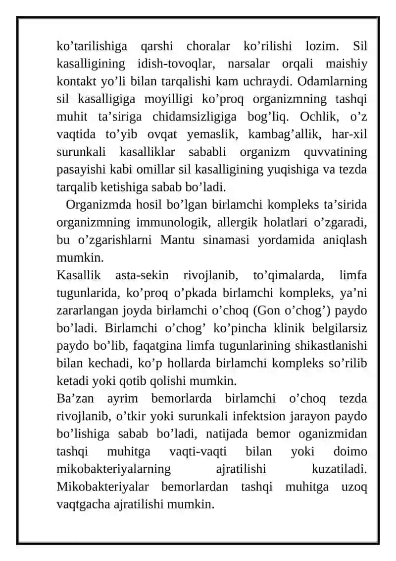 Sil kasalligi 4