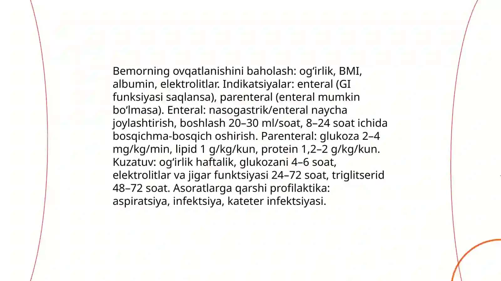 XAZM TIZIMI KASALLIKLARI BLAN KASLLANGAN BEMORLARNI PAVARISH VA KUZATISH 4