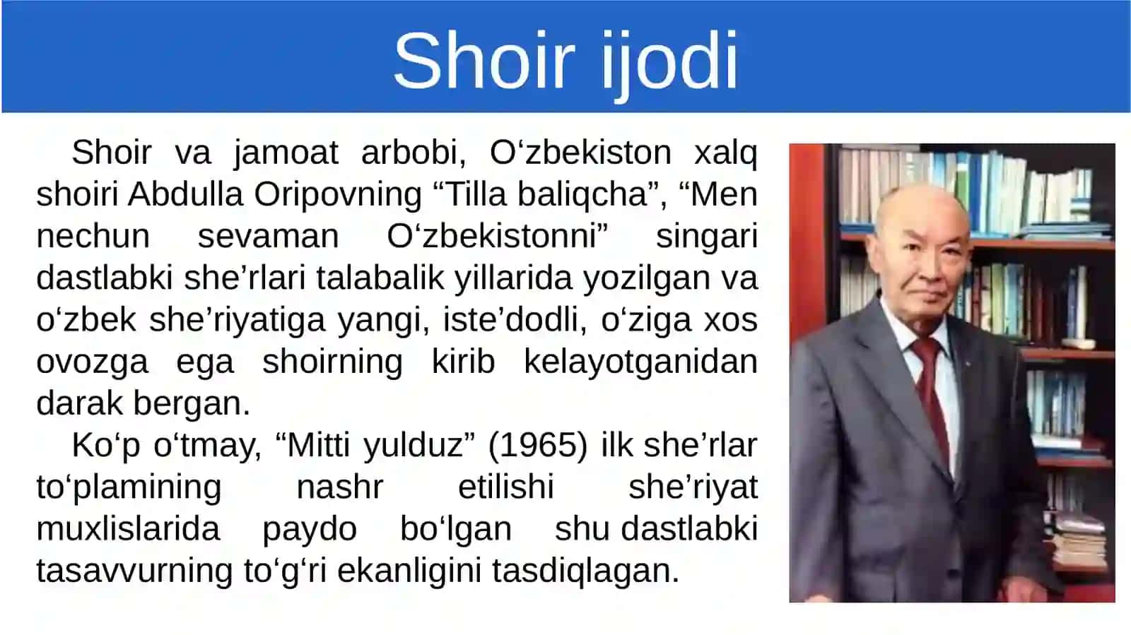 Abdulla Oripov 80 yoshda 4