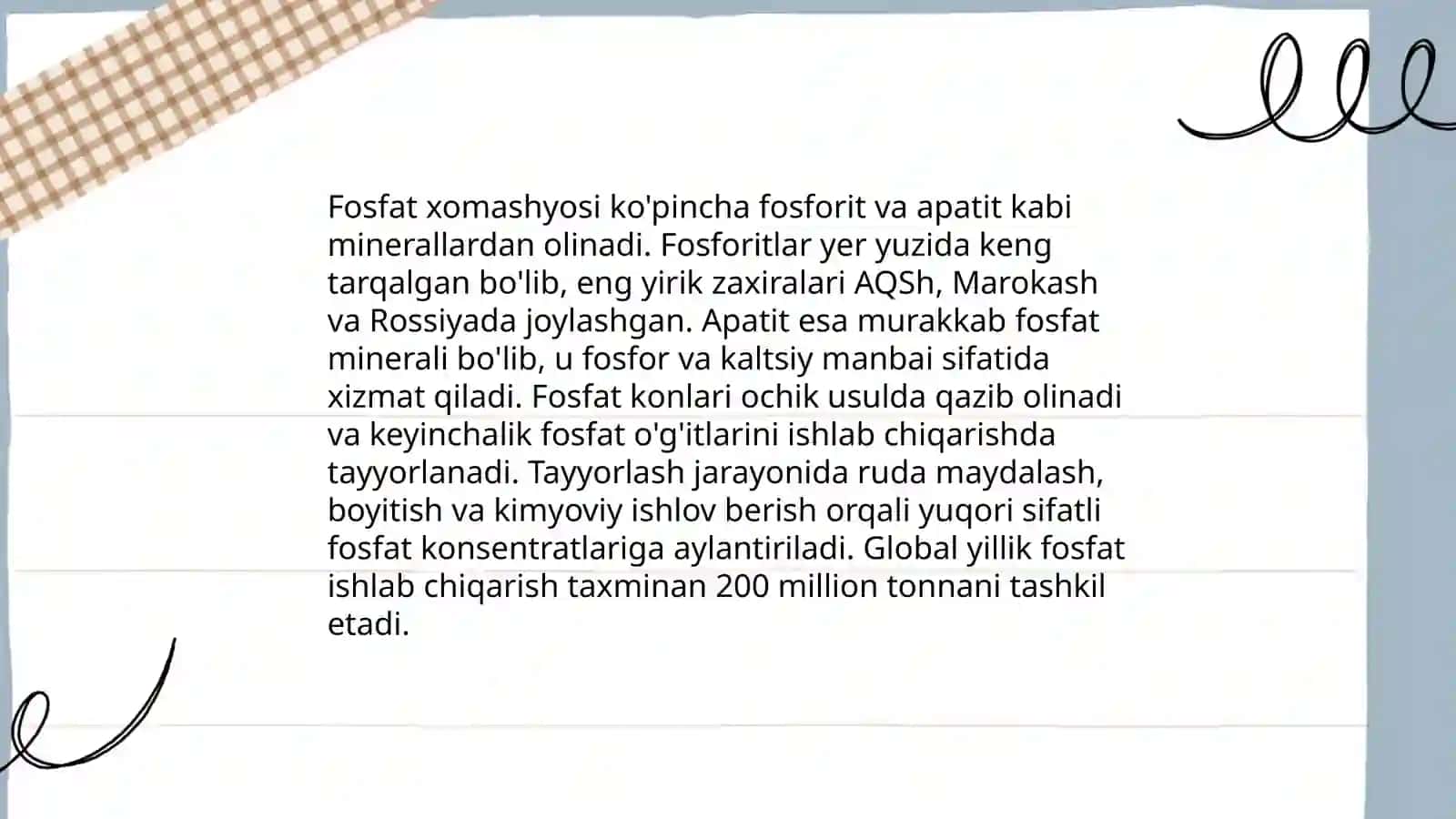 Termik fosfat kislotasi olish 4