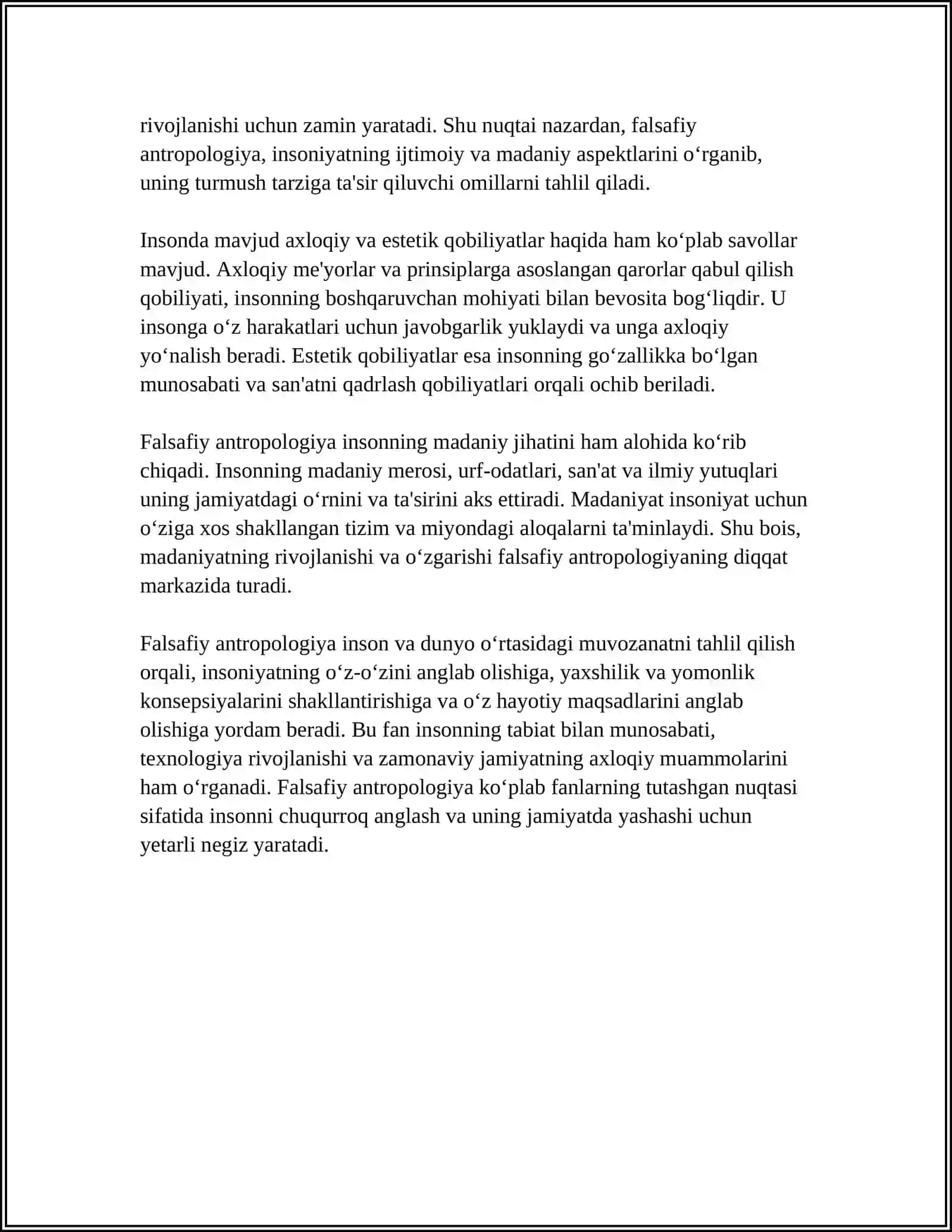 FALSAFIY ANTROPOLOGIYA (INSON FALSAFASI) 4