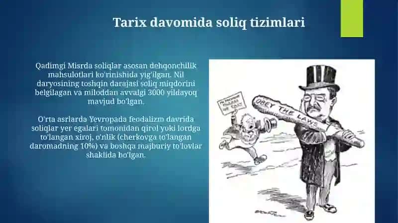 Soliqlarning kelib chiqishi va evolyutsiyasi 4