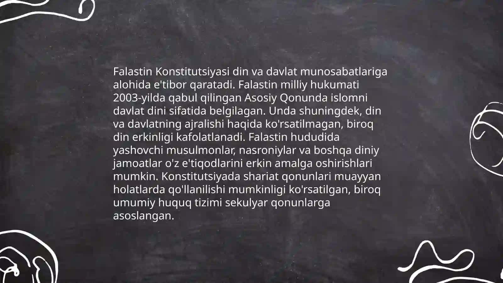 Falastin Davlati va Din 4
