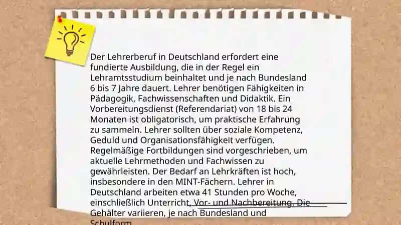 Mein zukünftiger Job ist Lehrerin 4