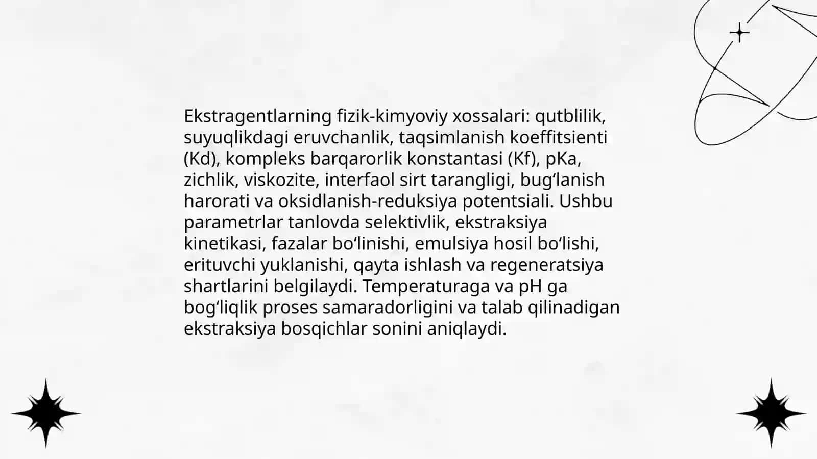 Ekstragentlar tanlashning ilmiy asoslari 4