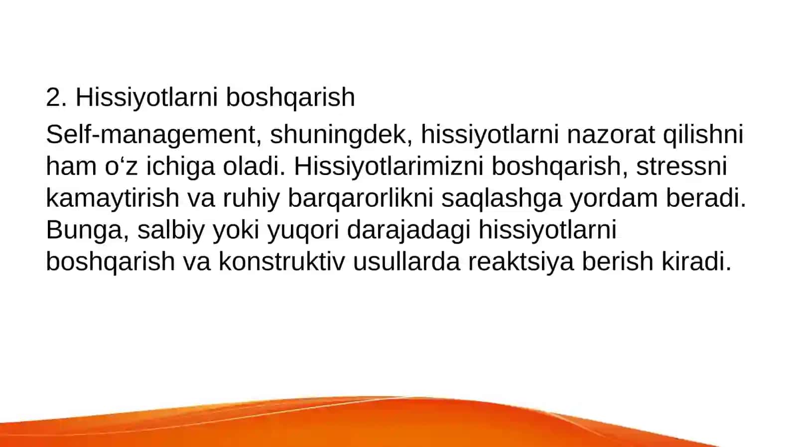O’zini o’zi boshqarish 4