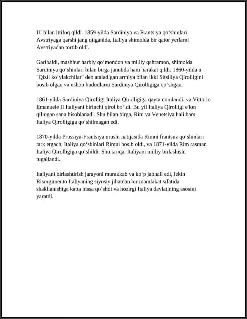 ITALIYANING MILLIY BIRLASHISHI 4