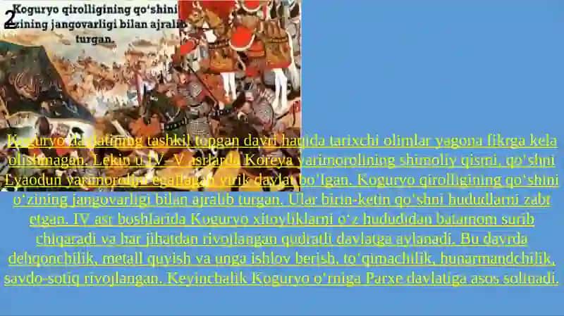 Koreya o`rta asrlarda 4