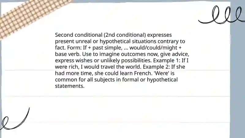 Second conditions 4