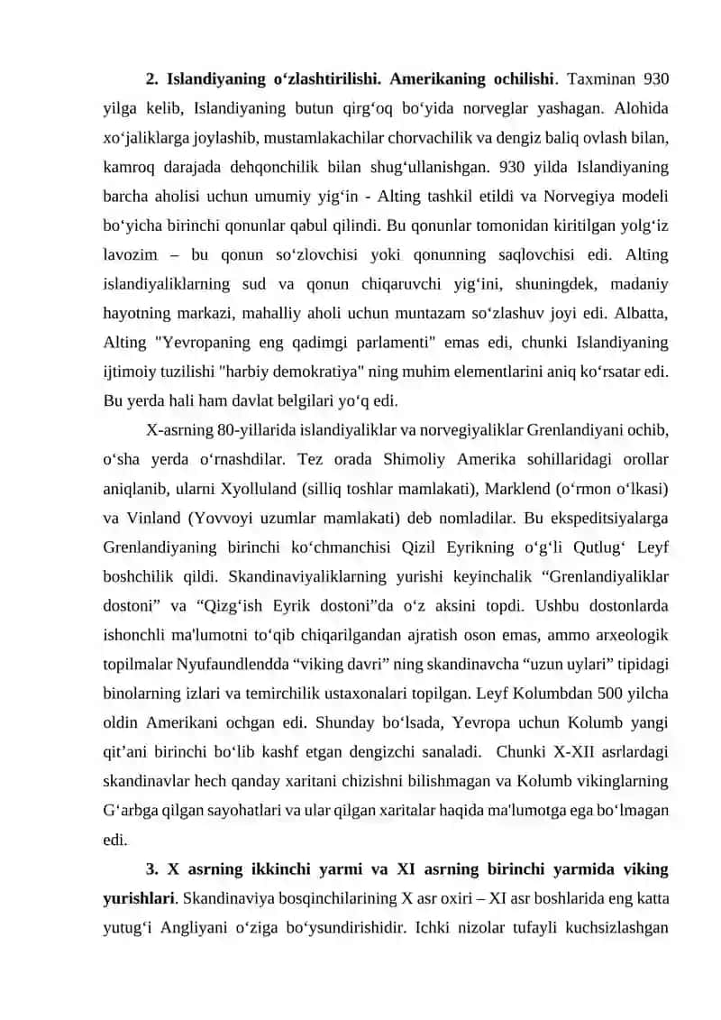 IX-XI asrlarda Shimoliy Yevropa 4