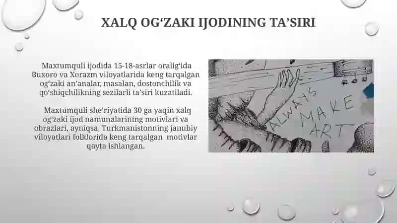 Maxtumquli ijodida soʻzga e' tibor 4
