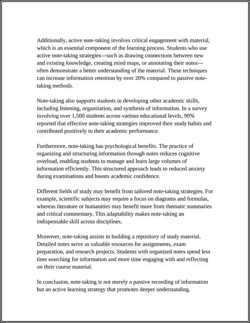 NOTE TAKING 4