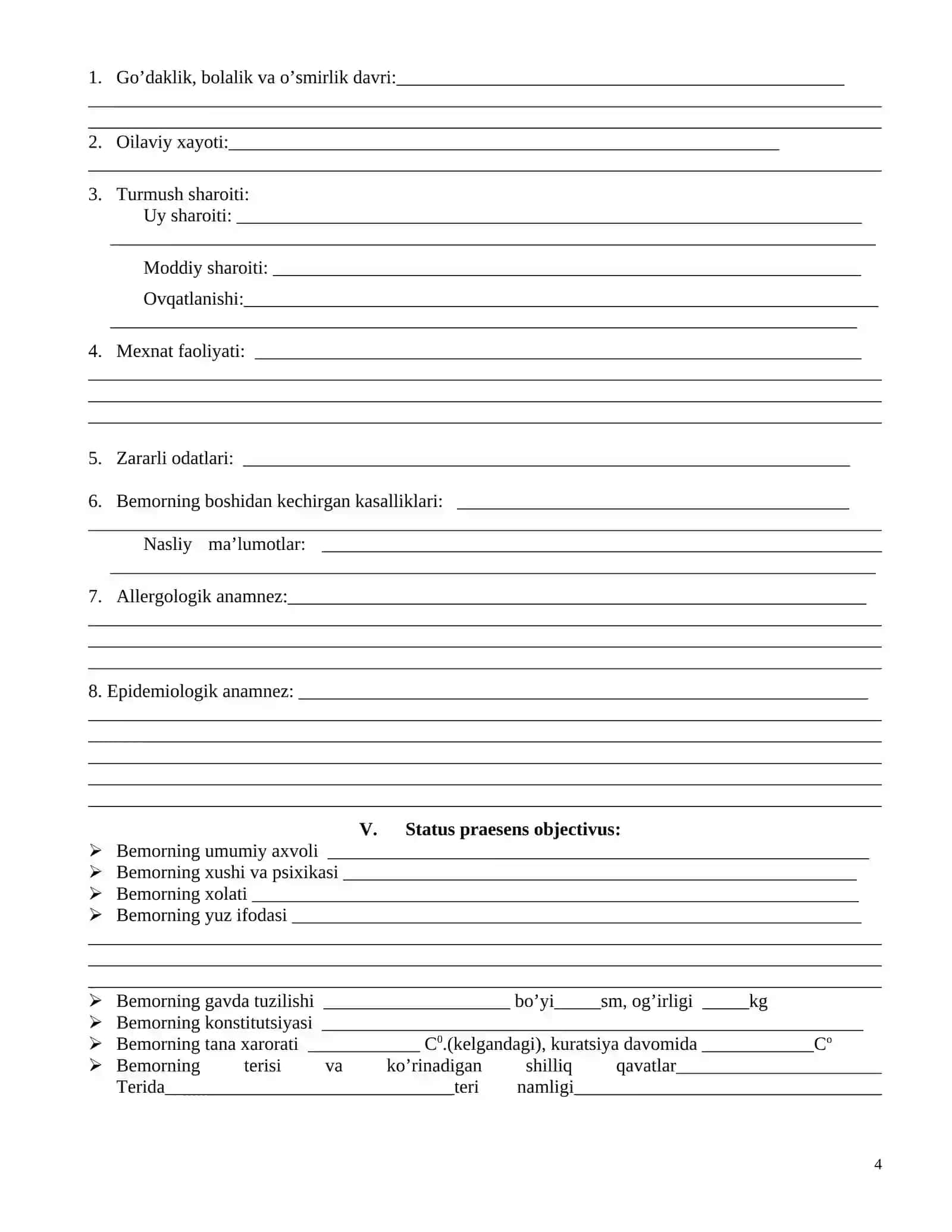 KASALLIK TARIXI 4