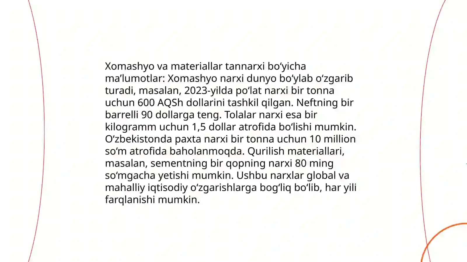 Mahsulot tannarxi kalkulyatsiyasi 4