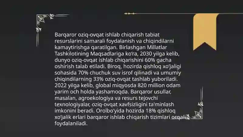 Global oziq-ovqat ta'minoti zanjiri 4