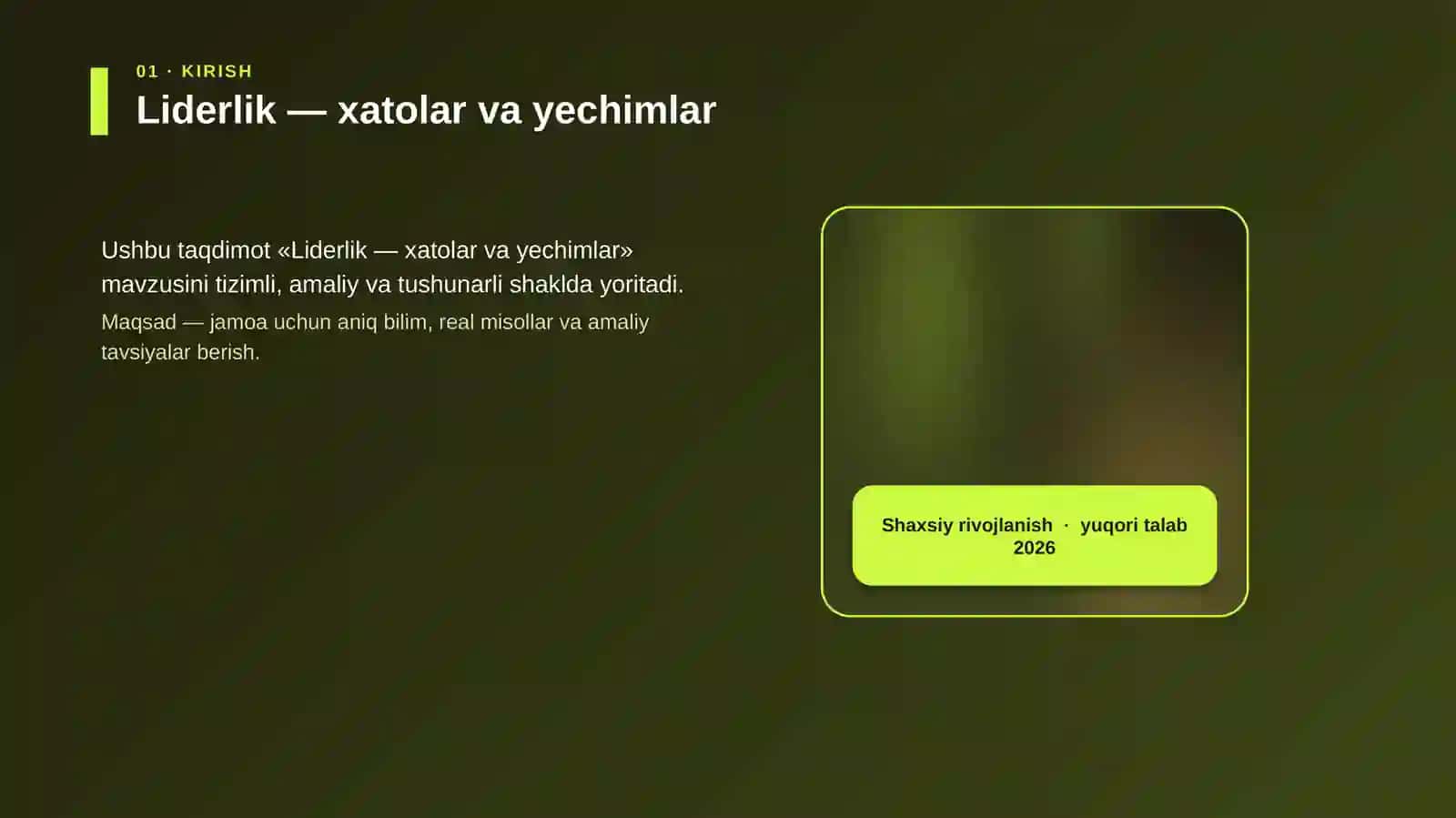 Liderlik — xatolar va yechimlar 4