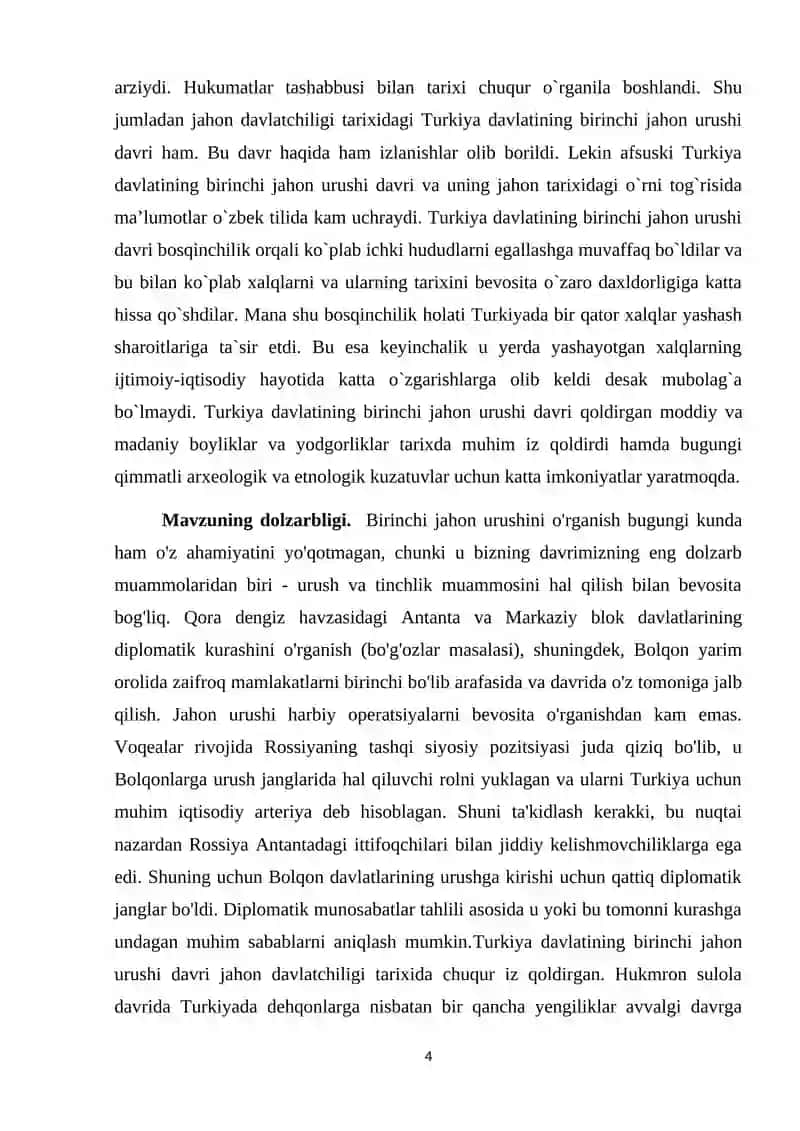 TURKIYA birinchi jahon urushida 4