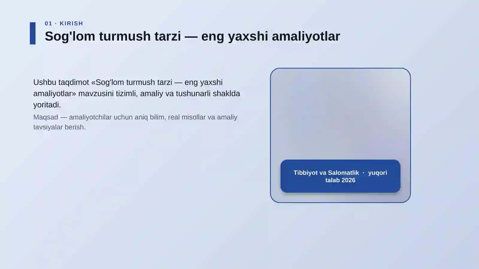 Sog'lom turmush tarzi — eng yaxshi amaliyotlar 4