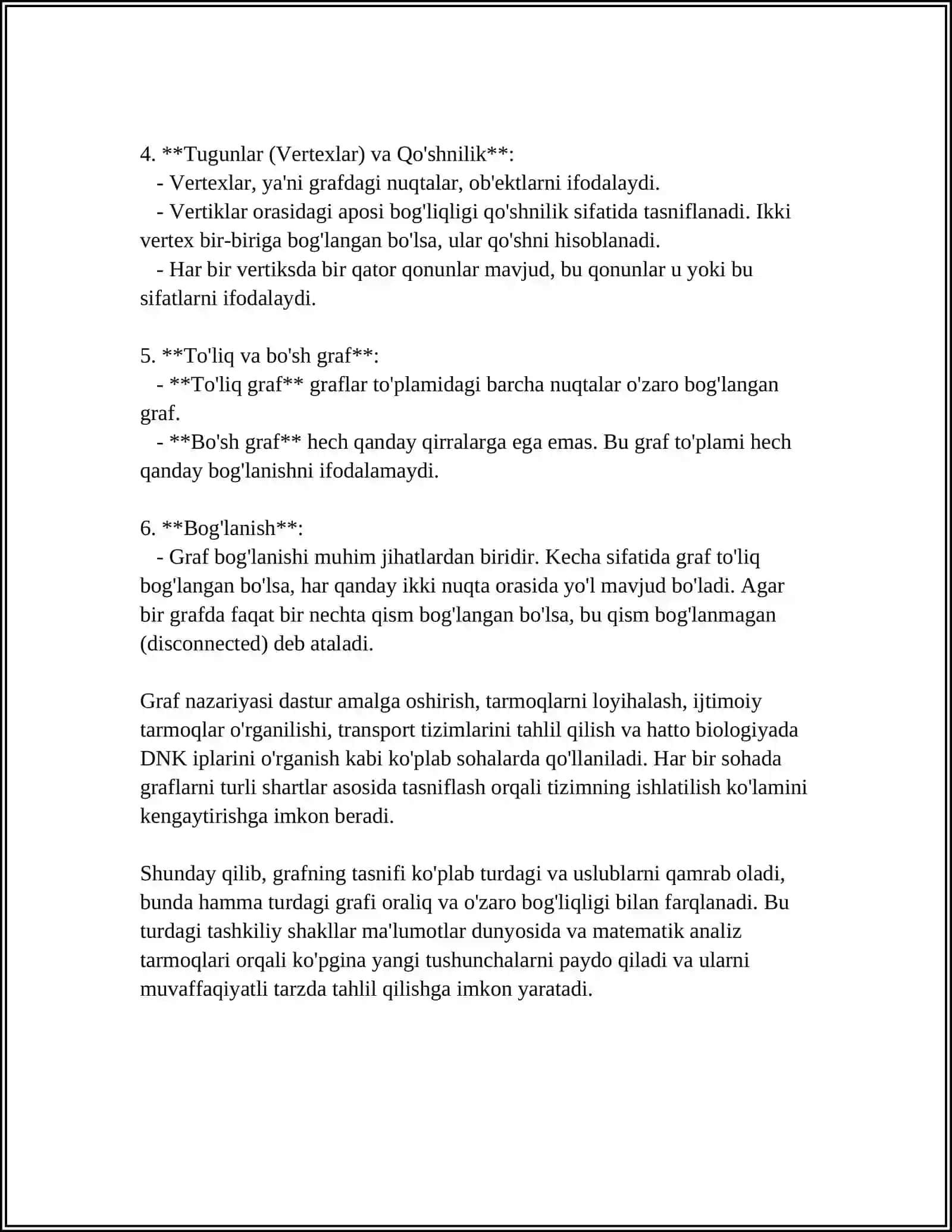 GRAFNI RANGLASH ALGORITMLARI 4