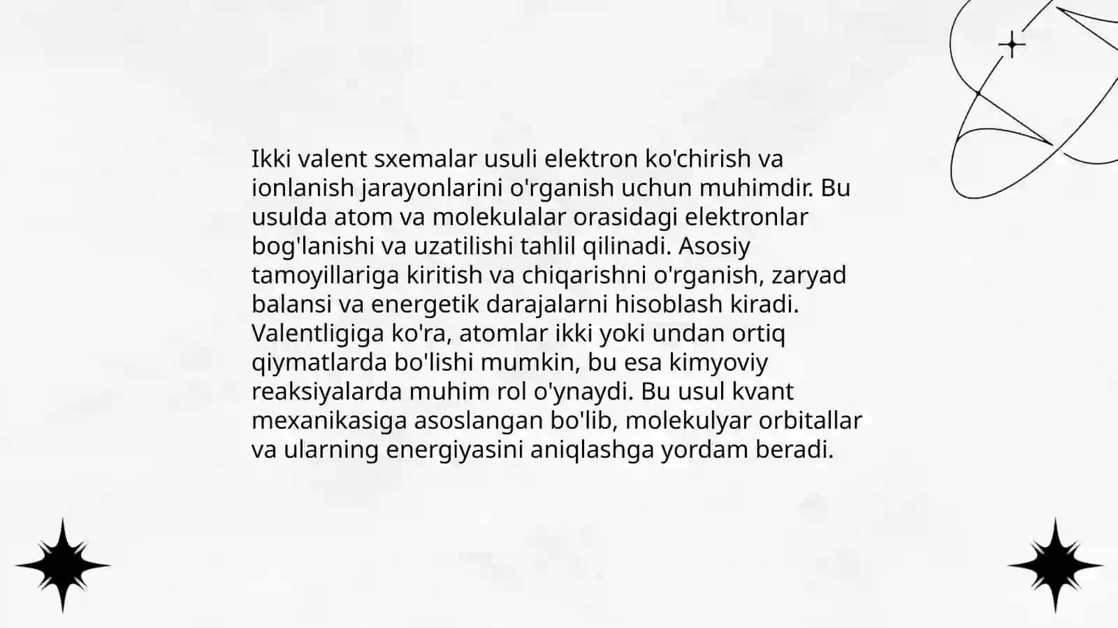 Valent sxemalar usuli 4