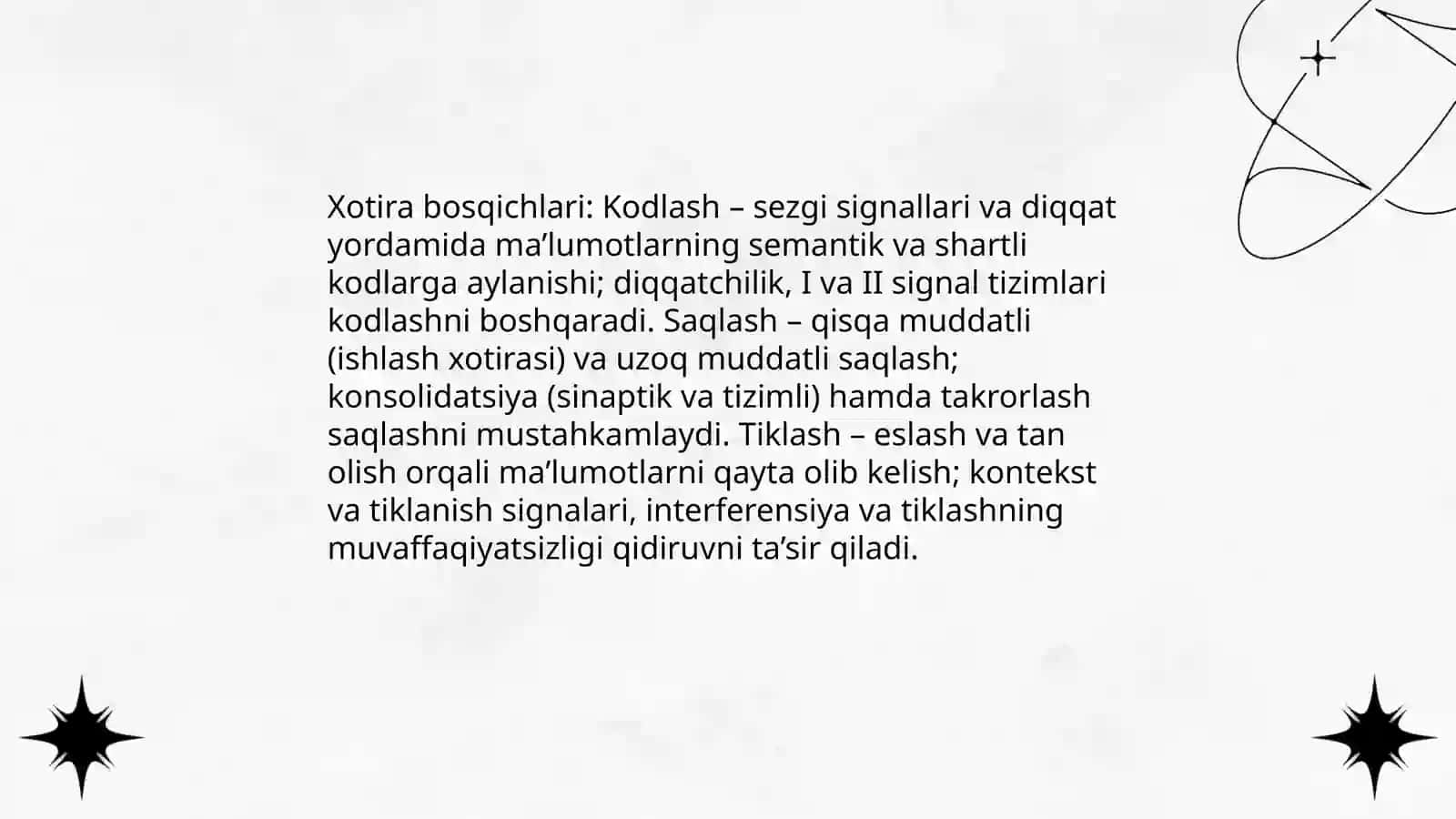 Xotira mexanizmlari 4