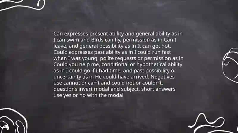 Modal verbs 4