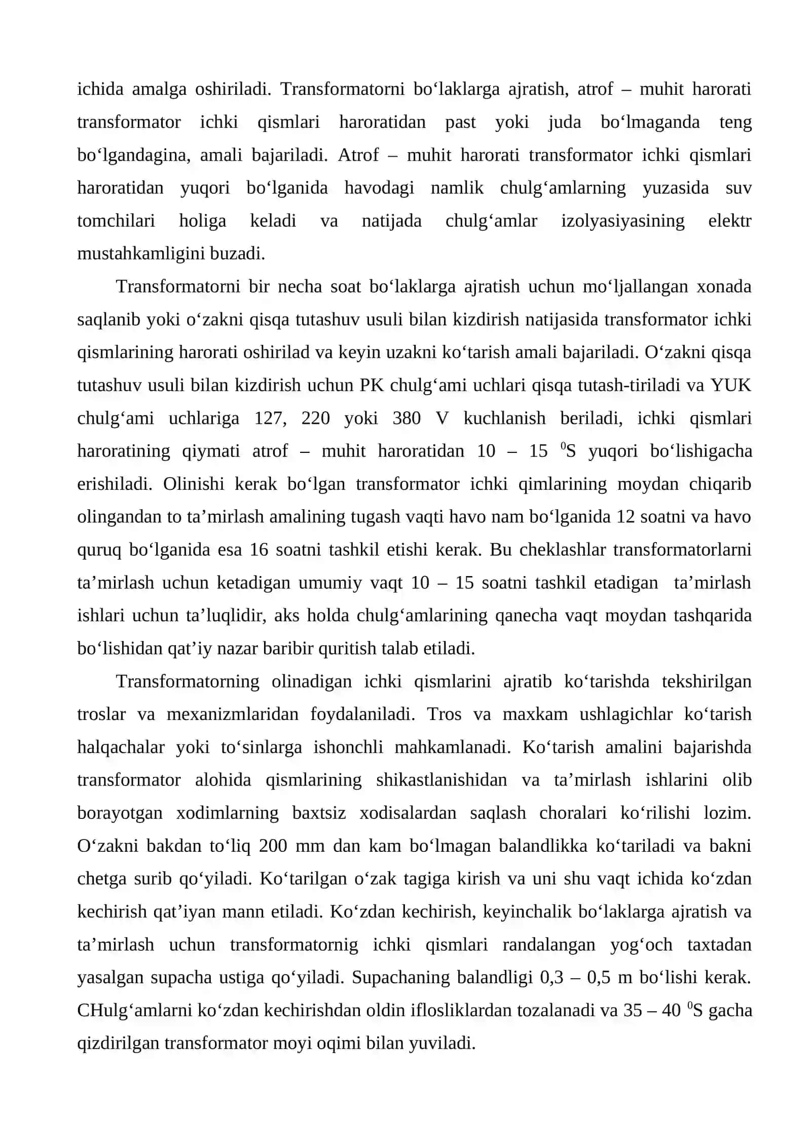 Kuch transformatorini ta’mirlash 4