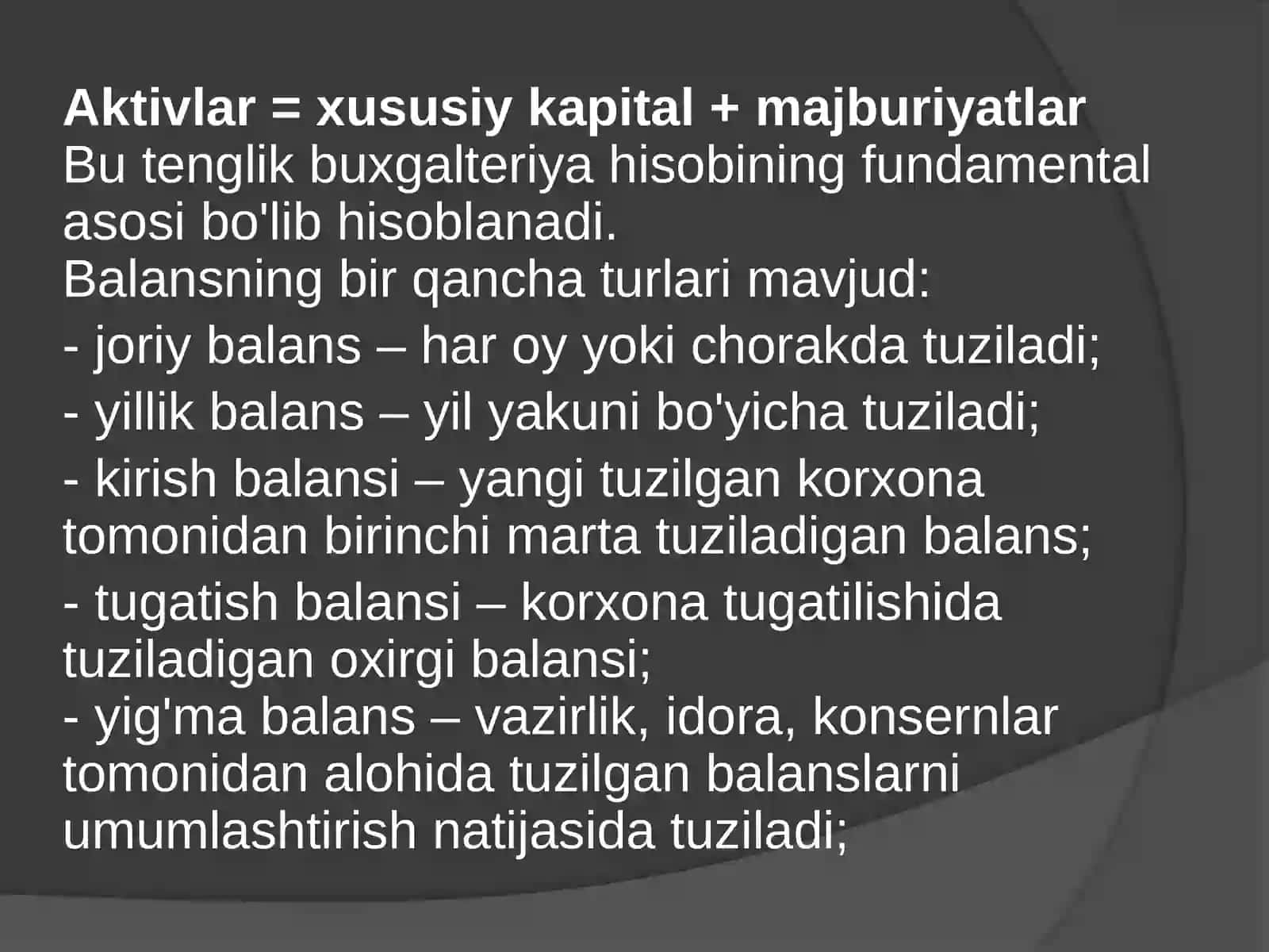 Buxgalteriya balansi 4