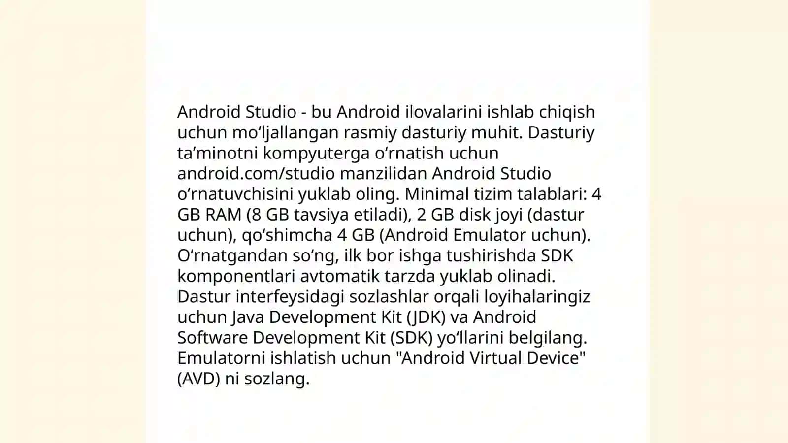 Flutter: Android Studioda tõlaqonli mobil ilovalar yaratish 4