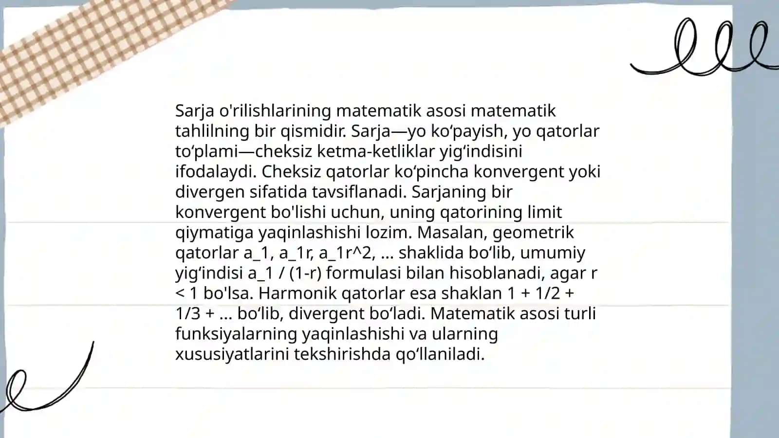 Sarja o'rilishi 4