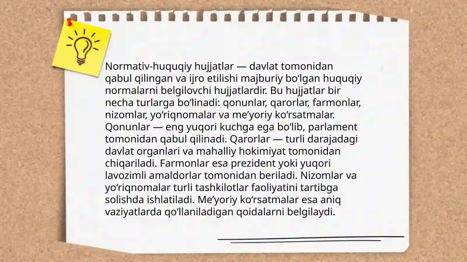Normativ-huquqiy hujjat tushunchasi 4