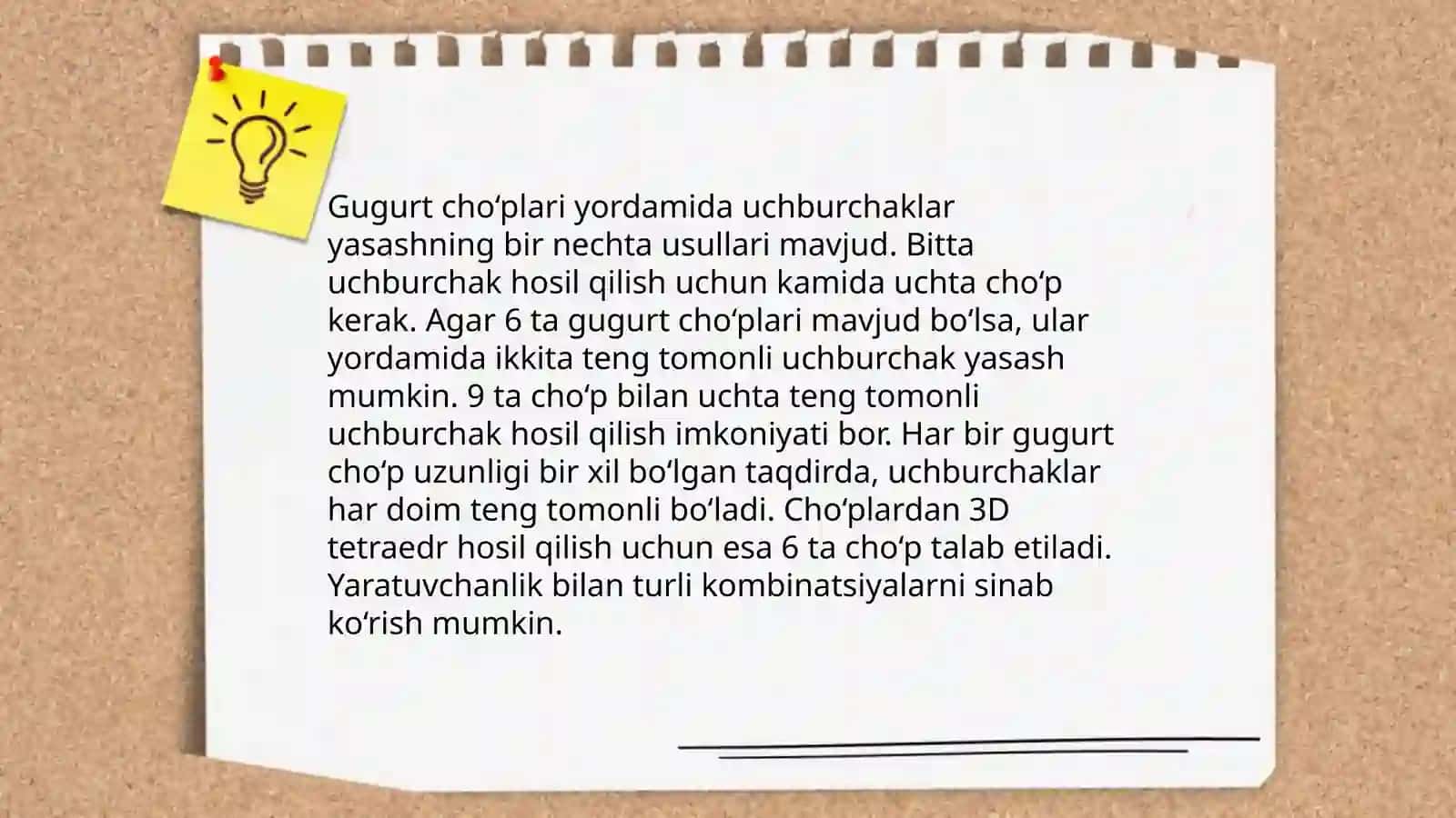 Matematikdan ko’rsatma qurollar va modellar yasash 4