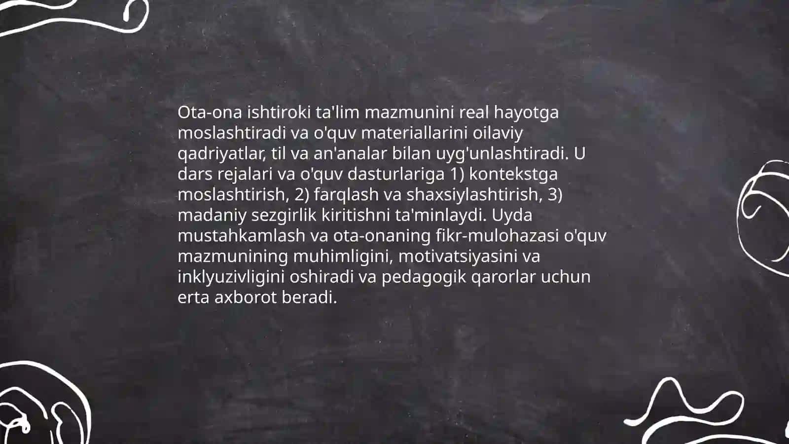 Maktab va oila integratsiyasining mazmuni 4