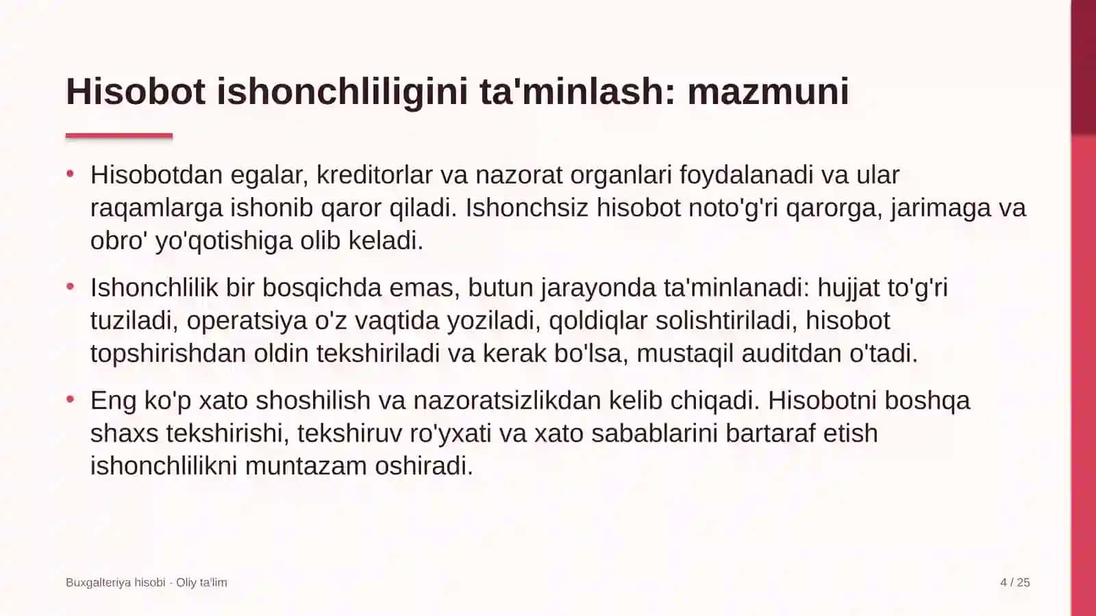 Kraudfanding platformalarida hisobot ishonchliligini ta'minlash 4