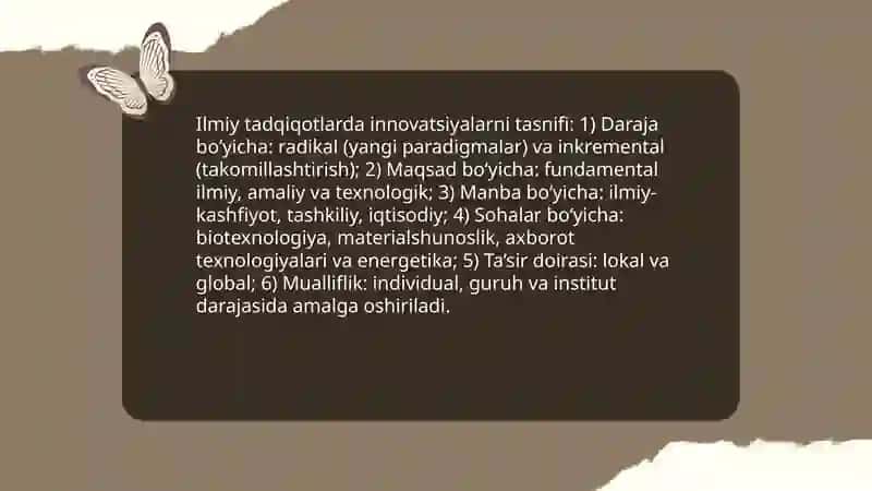 Novatsiya va Innovatsiyalar 4