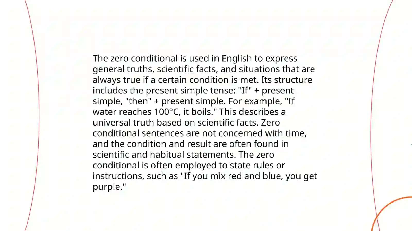 Zero conditional 4
