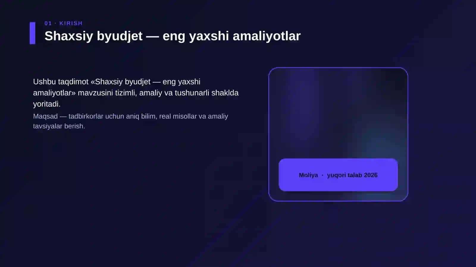 Shaxsiy byudjet — eng yaxshi amaliyotlar 4