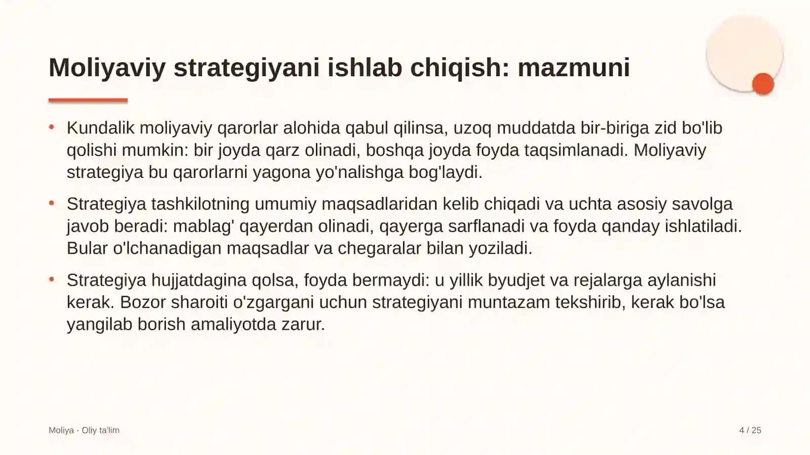 Developerlik kompaniyalarida moliyaviy strategiyani ishlab chiqish 4