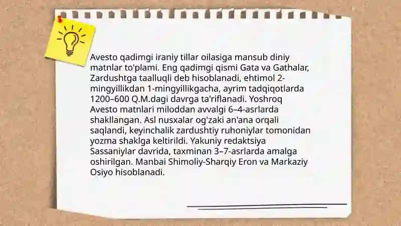 Avesto haqida malumot 4