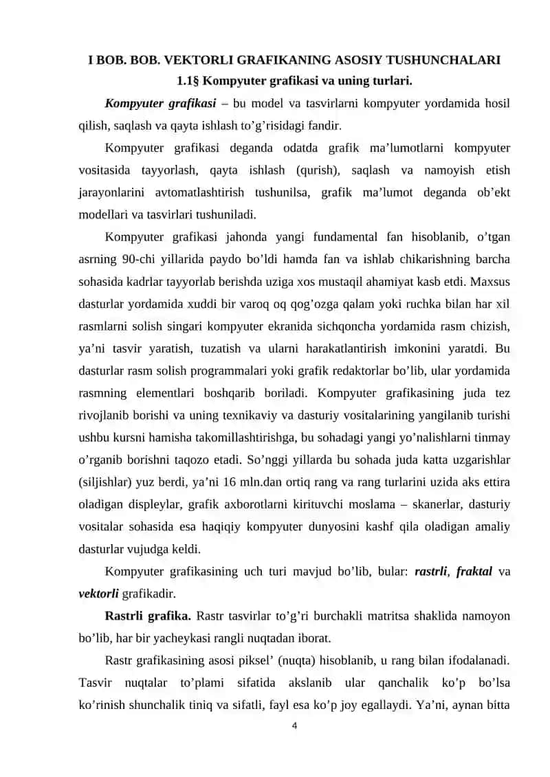 Vektorli grafikaning asosiy tushunchalari 4