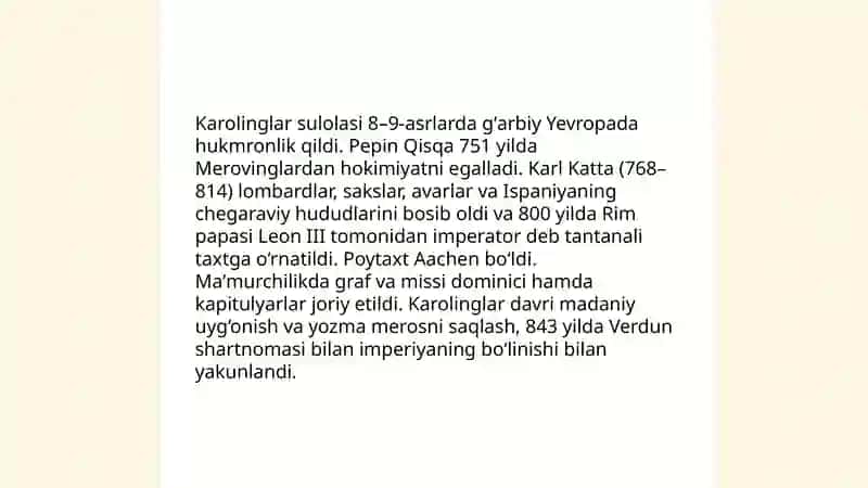 Ilk o'rta asirlarda g'arb yevropa dablatlarii 4