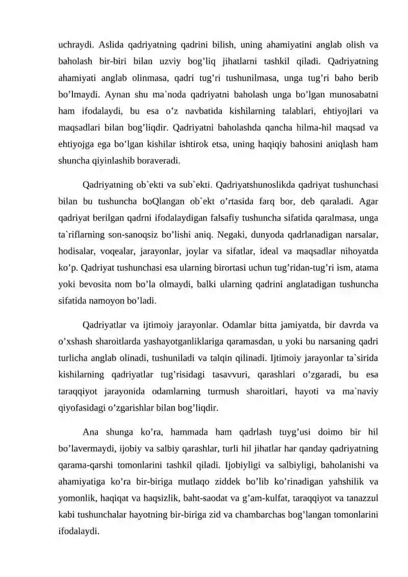 Qadriyatlar falsafasi (aksiologiya) 4