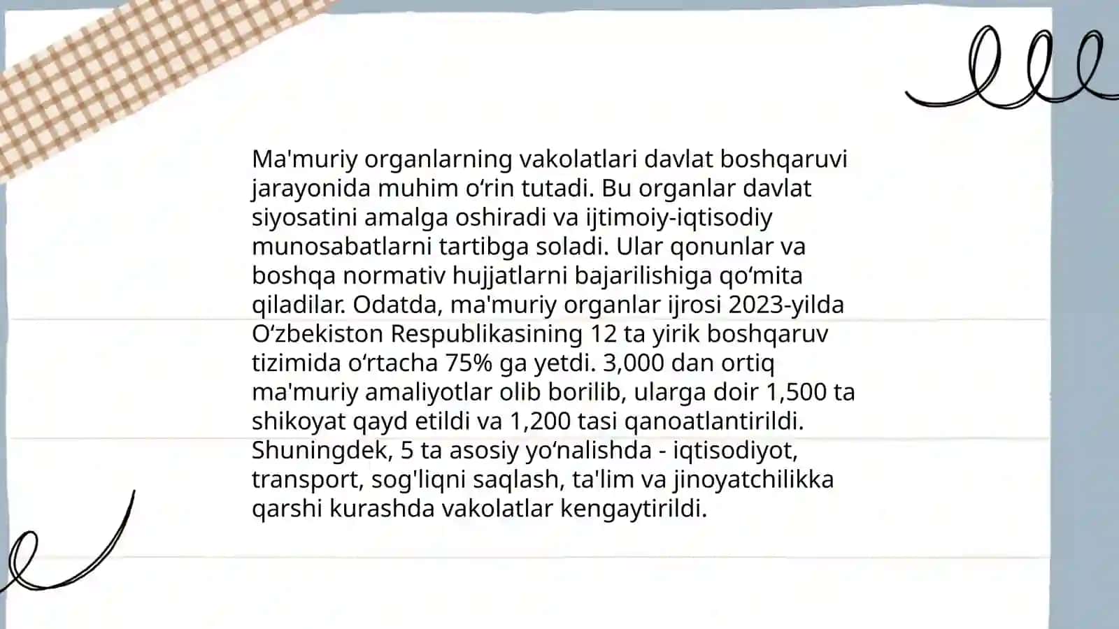Maʼmuriy jarayon va ma’muriy protseduralar 4