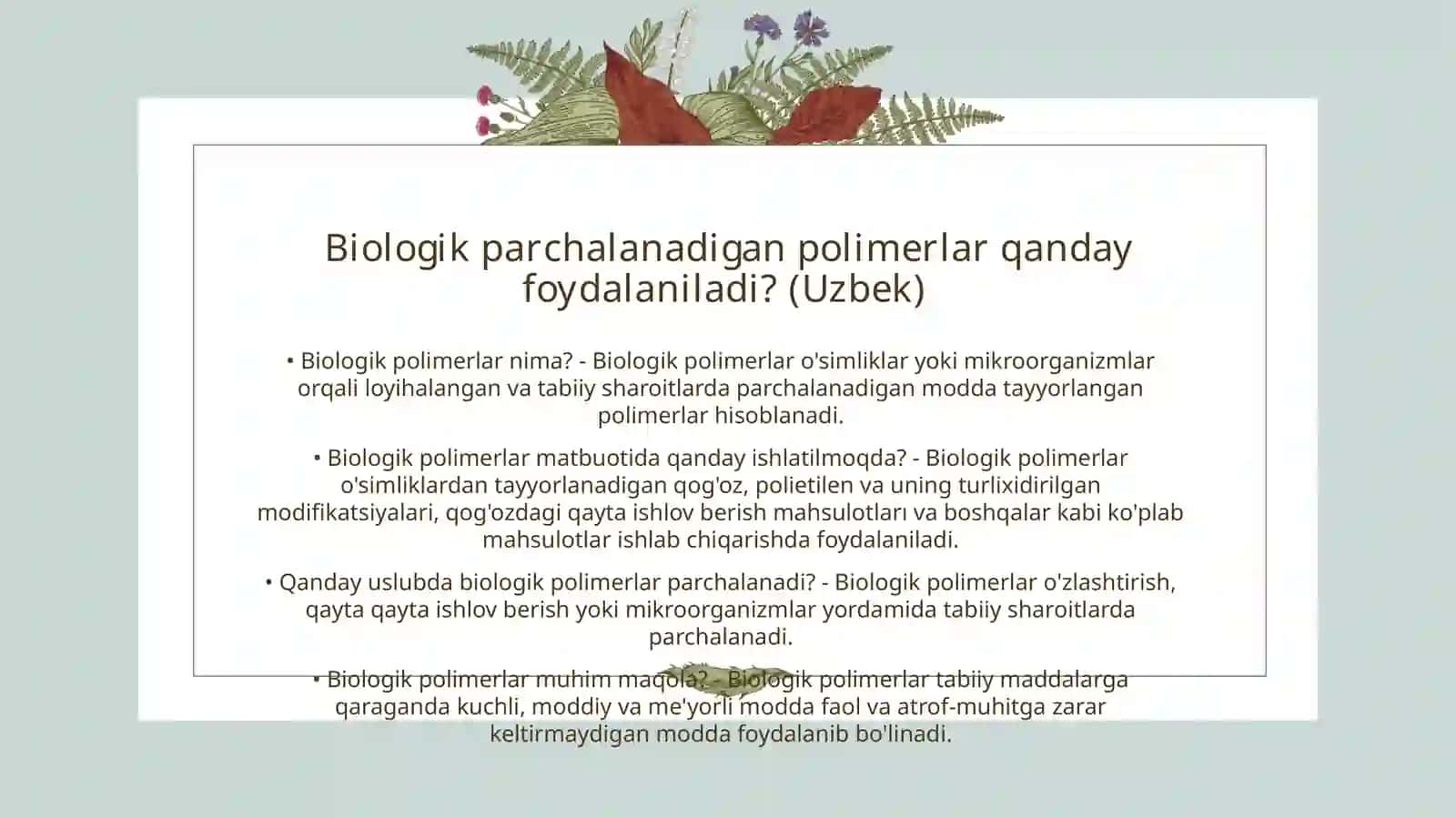 Biologik polimerlar 4