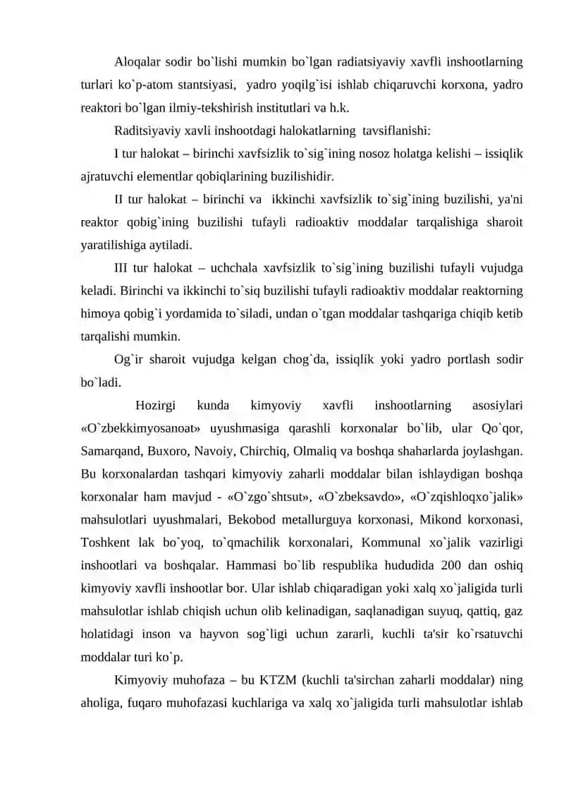 KIMYOVIY VA RADIATSION XAVFLI HOLATLARDA AXOLINI HARAKATLANISH QOIDALARI 4