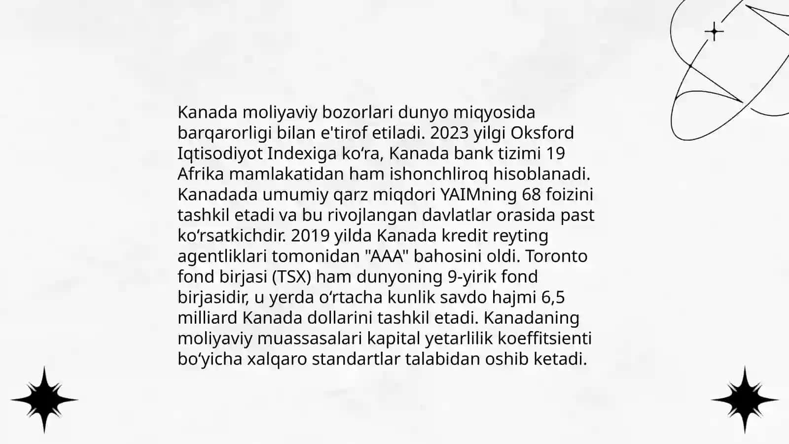 Kanada Dollari barqarorligi 4